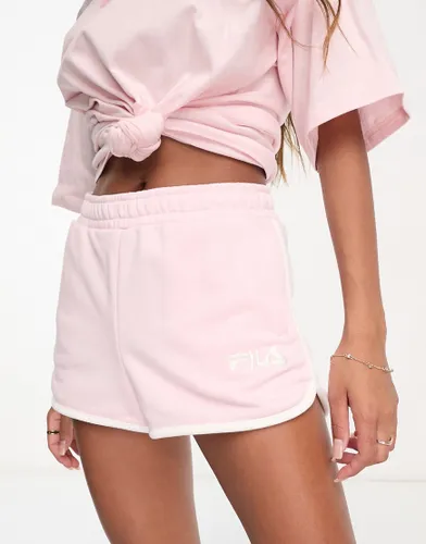 Fila piping shorts in pink