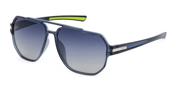 Fila SFI301 Polarized 6G5P Men's Sunglasses Blue Size 60