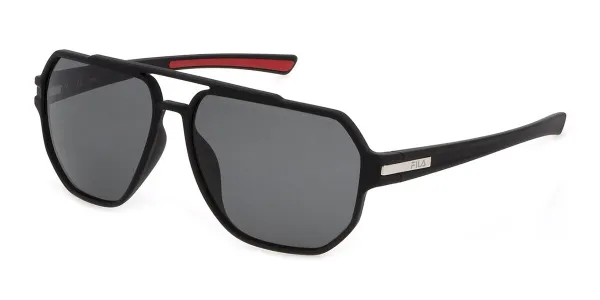 Fila SFI301 Polarized U28P Men's Sunglasses Black Size 60