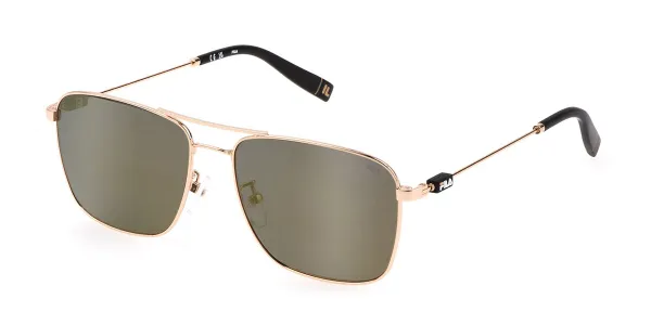 Fila SFI456 0300 Men's Sunglasses Gold Size 58