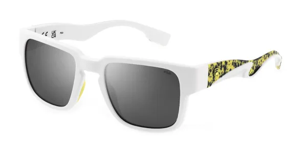 Fila SFI463 Polarized 5WWP Men's Sunglasses White Size 53