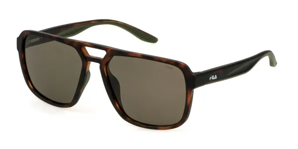 Fila SFI725 Polarized 878P Men's Sunglasses Tortoiseshell Size 58