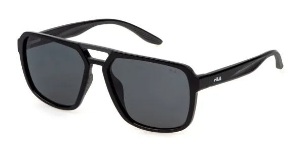 Fila SFI725 Polarized Z42P Men's Sunglasses Black Size 58