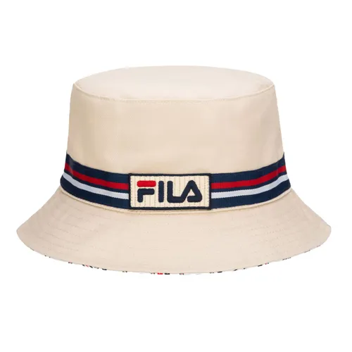 fila Unisex Cotton Twill Reversible Bucket Hat (Gardenia)