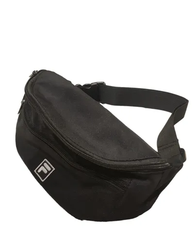 FILA Unisex's Boshan Double Layer Zipper Waist Bag Black