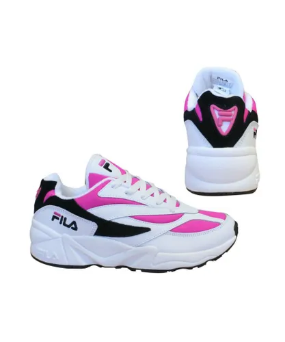 Fila V94M Low Womens White/Pink Trainers