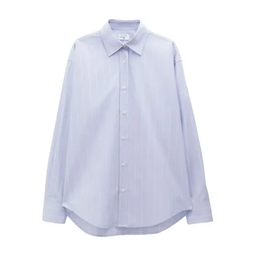 Filippa K , Vertical Stripe Poplin Shirt ,Blue female, Sizes: