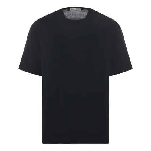 Filippo De Laurentiis , Black Cotton Crewneck T-shirt ,Black male, Sizes:
