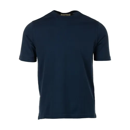 Filippo De Laurentiis , Blue T-shirts and Polos MC ,Blue male, Sizes: