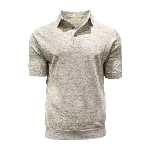 Filippo De Laurentiis , Ecru Linen Polo Shirt ,Beige male, Sizes: