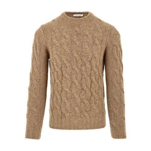 Filippo De Laurentiis , Light Brown Sweater for Men ,Brown male, Sizes: