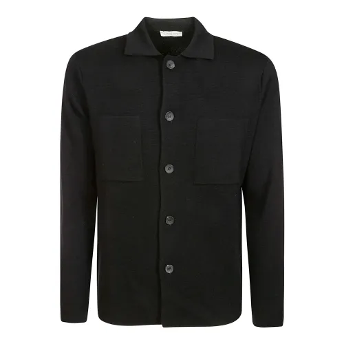 Filippo De Laurentiis , Luxury Wool Cashmere Field Jacket ,Black male, Sizes: