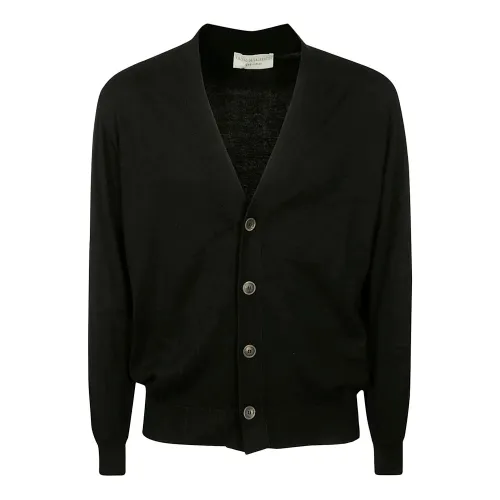 Filippo De Laurentiis , Men& Clothing Sweater Black Ss23 ,Black male, Sizes: