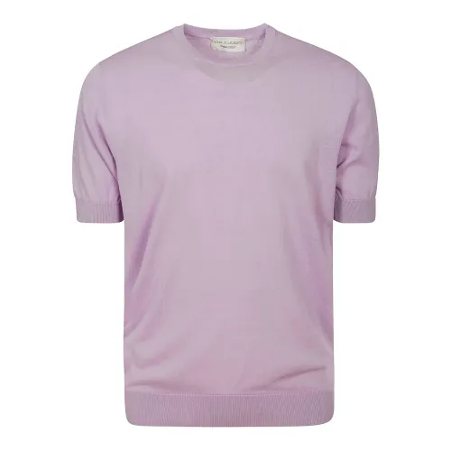 Filippo De Laurentiis , Men& Clothing Sweater Pink Purple Ss23 ,Pink male, Sizes: