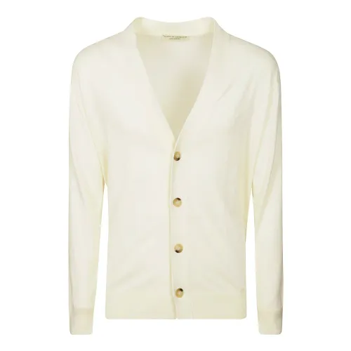 Filippo De Laurentiis , Men& Clothing Sweater White Ss23 ,White male, Sizes: