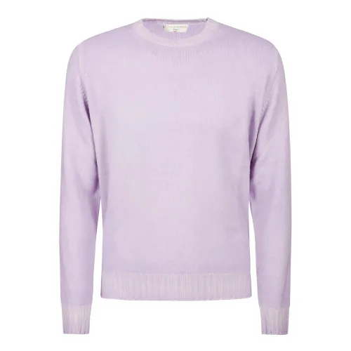 Filippo De Laurentiis , Wool Cashmere Crewneck Sweater ,Purple male, Sizes: