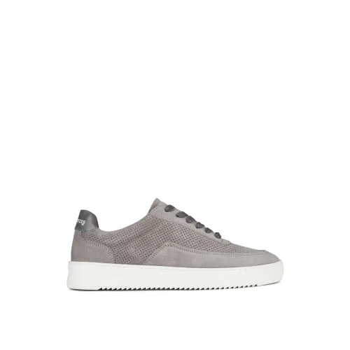 Filling Pieces , Low Top Mondo Perforated Sneakers ,Gray male, Sizes: