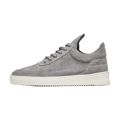 Filling Pieces , Low Top Suede Grey ,Gray male, Sizes: