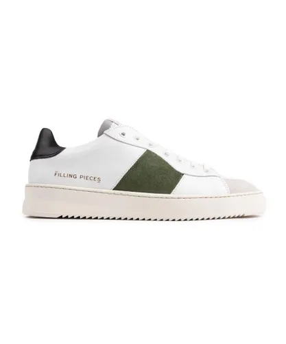 Filling Pieces Mens Strata Agave Trainers - White Leather