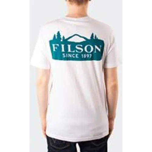 Filson Men's Mountain Ranger Graphic T-Shirt in Bright White
