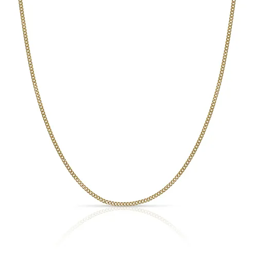 Fine Jewellery by John Greed 9ct Gold Diamond Cut Fine Curb Chain