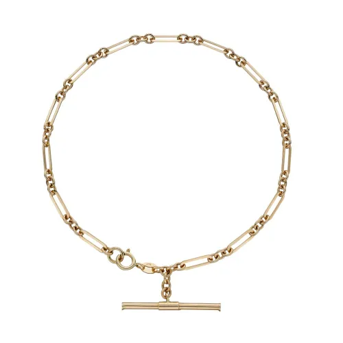 Fine Jewellery by John Greed 9ct Gold T-Bar Chain Bracelet
