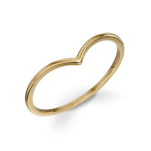 Fine Jewellery by John Greed 9ct Gold Wishbone Ring