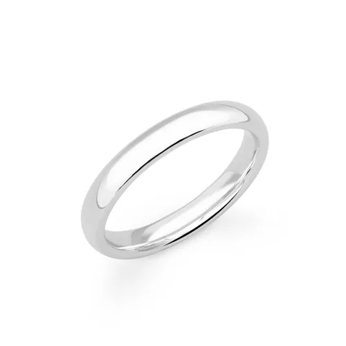 Fine Jewellery by John Greed 9ct White Gold Court Wedding 2.5mm Ring