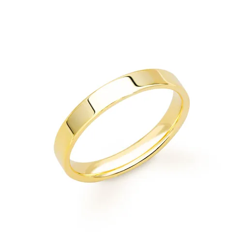 Fine Jewellery by John Greed 9ct Yellow Gold Flat Court Wedding 2mm Ring