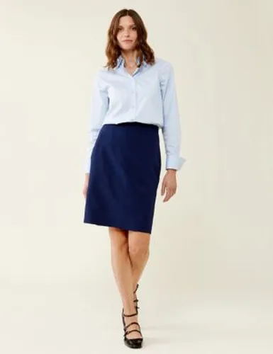 Finery London Womens Knee Length Pencil Skirt - 14 - Navy, Navy