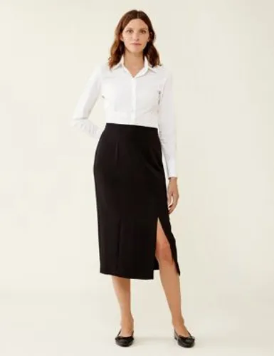 Finery London Womens Midi Pencil Skirt - 8 - Black, Black