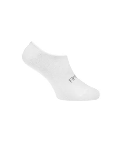 Firetrap Mens 3 Pack Invisble Socks in White - One