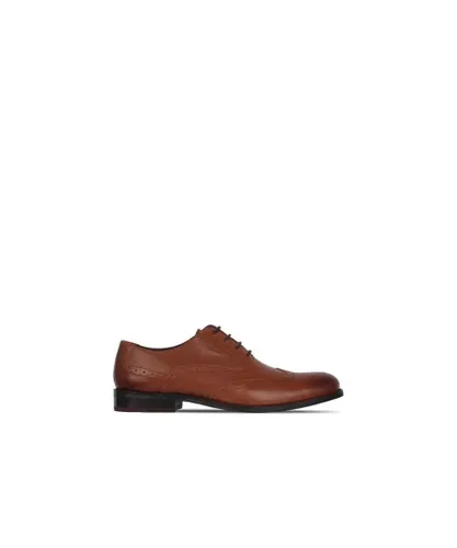 Firetrap Mens Spencer Shoes in Tan - Brown Leather