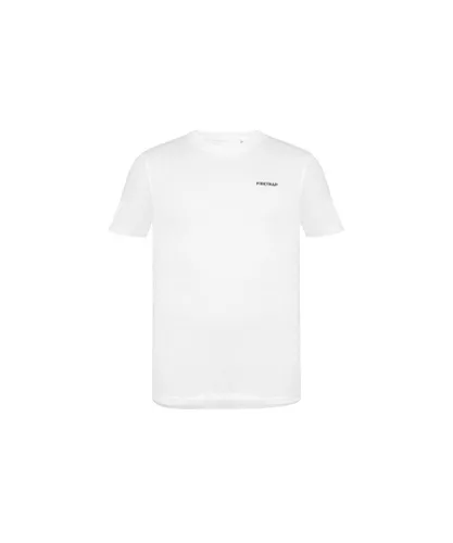Firetrap Mens Trek T-Shirt in White Cotton