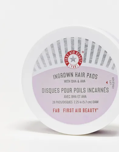 First Aid Beauty Ingrown Hair Pads with BHA & AHA 28 Pads-No colour