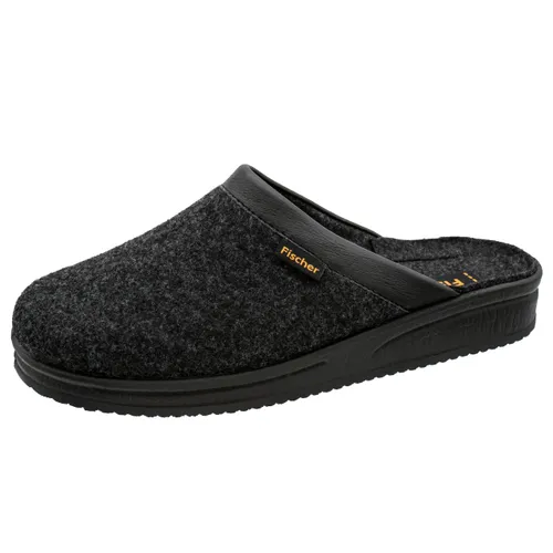 Fischer Andy, Men's Open-Back Slippers, Black anthracite 205