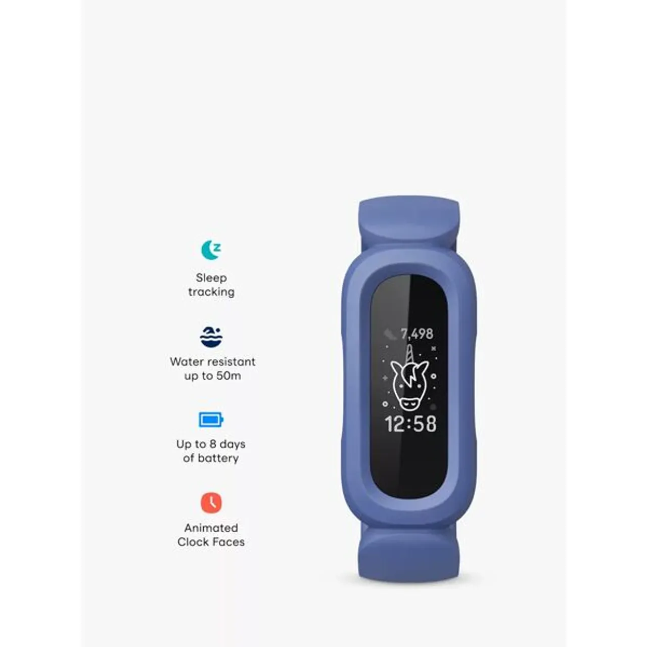 Fitbit Ace 3, Activity Tracker Watch for Children - Cosmic Blue / Green - Unisex