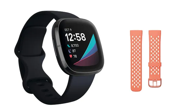 Fitbit Sense Carbon/Graphite Advanced Smartwatch with Tools