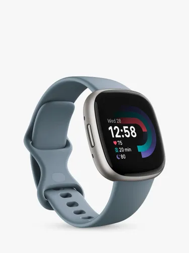 Fitbit Versa 4 Health & Fitness Smartwatch with Heart Rate Monitor - Blue/Platinum - Unisex