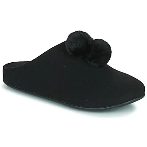FitFlop  CHRISSIE POM POM SLIPPERS  women's Slippers in Black