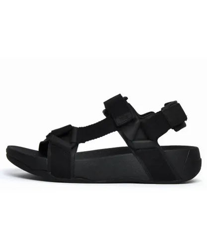 Fitflop Fit Flop Ryker Webbing Sandal Mens - Black Textile