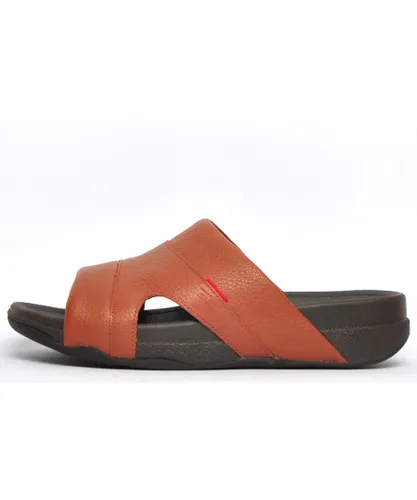 Fitflop Freeway Leather Mens - Tan