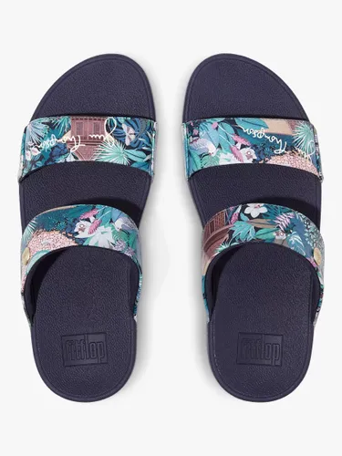 FitFlop Jim Thompson Lulu Floral Leather Sandals - Heritage Blue - Female