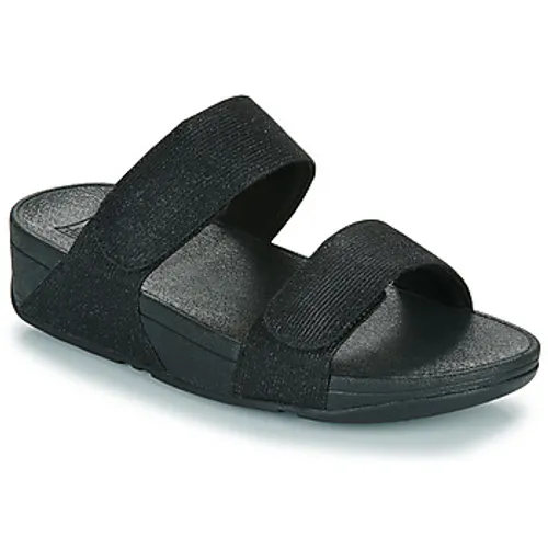 FitFlop  LULU ADJUSTABLE SHIMMERLUX SLIDES  women's Mules / Casual Shoes in Black