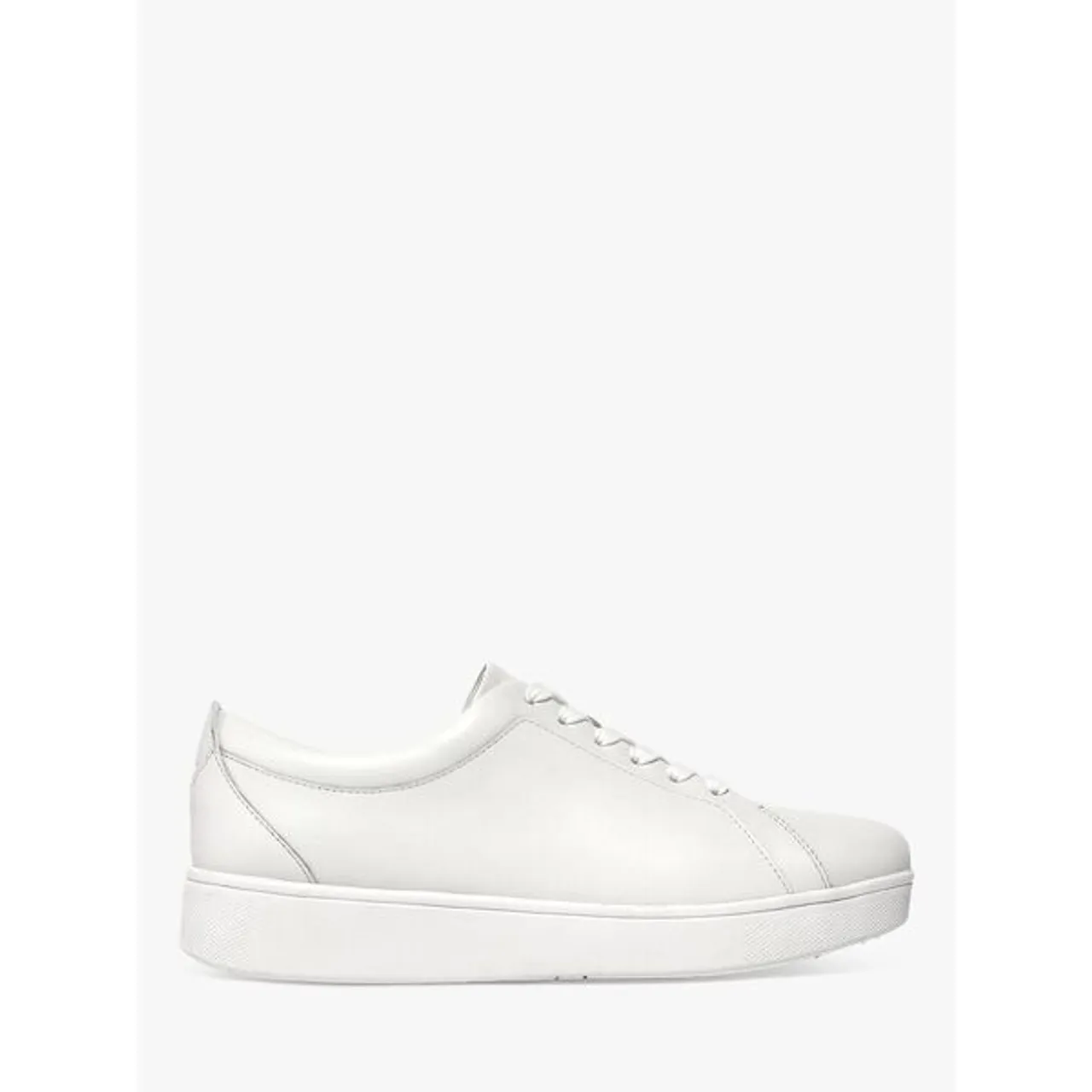 FitFlop Rally Lace Up Leather Trainers - Urban White - Female