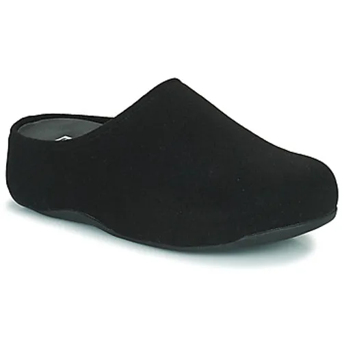 FitFlop  SHUV FELT  women's Clogs (Shoes) in Black