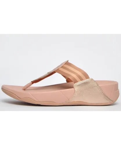 Fitflop Walkstar Toe-Post Sandals Womens - Pink Textile