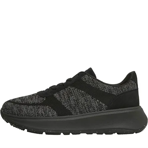 FitFlop Womens F-Mode Flatform Trainers All Black