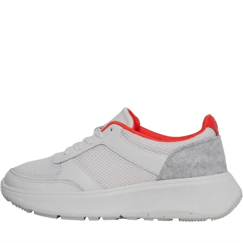 FitFlop Womens F-Mode Flatform Trainers Urban White Mix
