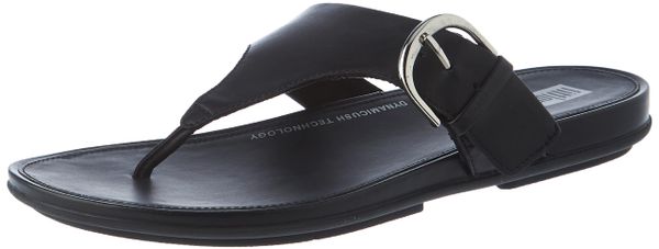 Fitflop Women's Gracie Flat Sandal, All Black, 6.5 UK